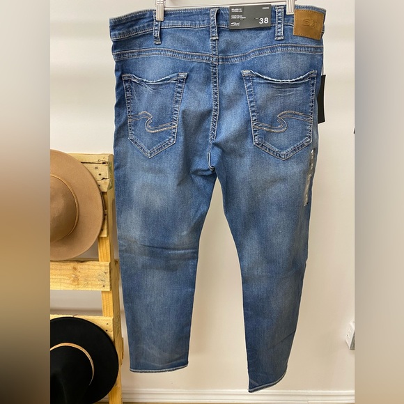 Silver Men’s relaxed tapered leg EDDIE denim, BNWT - Picture 4 of 6